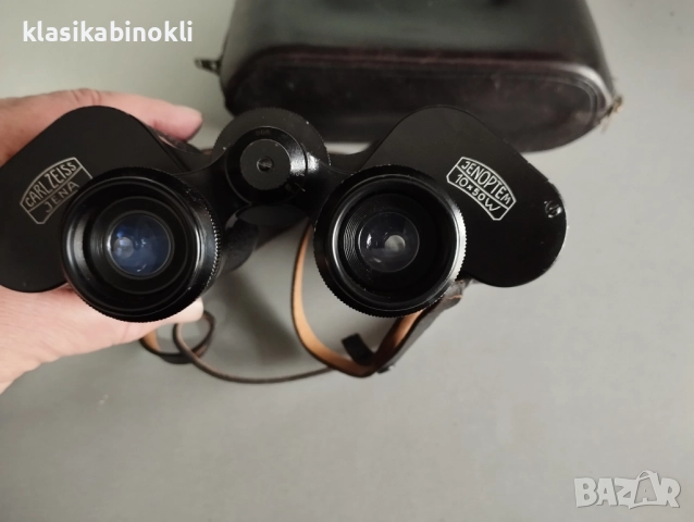 ТОП Немски Бинокъл Carl Zeiss Jena-JENOPTEM-10 х 50W--ГДР, снимка 5 - Екипировка - 52678421