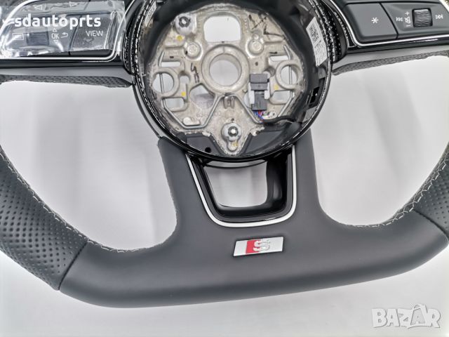 Нов OE Черен Кожен Спортен Волан с Лопатки Audi A3 S3 RS 8Y0419091Q Д, снимка 4 - Части - 45401450