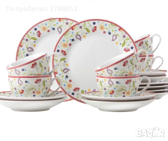 Порцеланов луксозен сервиз,Ritzenhoff & Breker Doppio Shanti 18 части