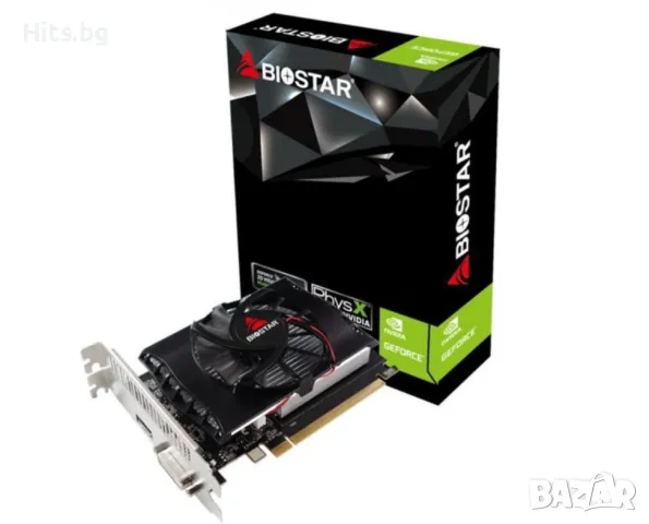 Видео карта BIOSTAR GeForce GT1030, 2GB, DDR4, 64bit, DVI-I, HDMI, снимка 1 - Видеокарти - 47040591