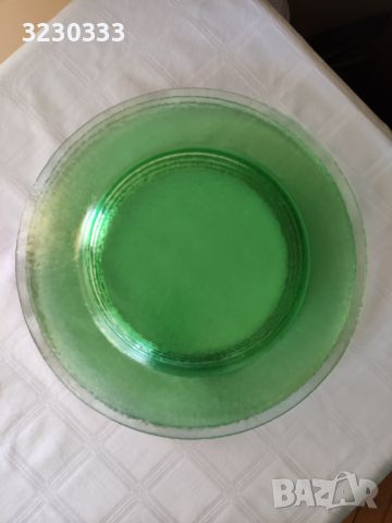 Стъклени цветни големи чинии ТОП цена, снимка 2 - Други - 45417313