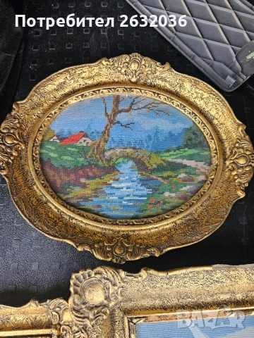 Продавам три стари гоблени, снимка 3 - Антикварни и старинни предмети - 51846047