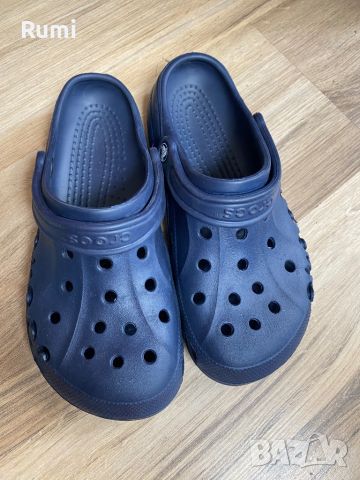 Оригинални тъмно сини чехли чехли Crocs ! 41-42 н, снимка 6 - Мъжки чехли - 46366677