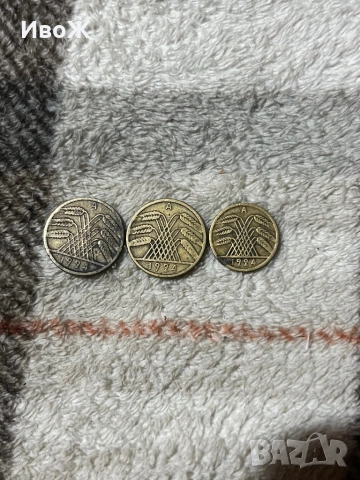 Лот стари немски монети, снимка 2 - Нумизматика и бонистика - 53575063