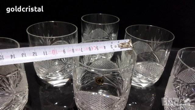 Кристални чаши , снимка 4 - Антикварни и старинни предмети - 37412458