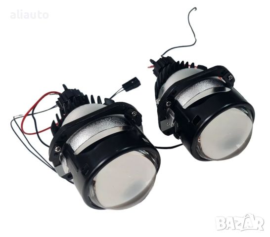 Лед лупи 2.5 inch- Bi LED лещи за фарове Hi/Lo Beam Автомобилни светлини Комплекти за модернизаH4 H7, снимка 2 - Аксесоари и консумативи - 46165516