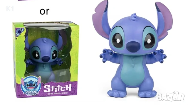 Големи луксозни фигурки Стич и Ейнджъл 20см, Stitch Angel фигурка, снимка 6 - Фигурки - 53063397
