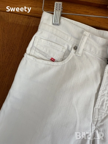 Diesel бели дънкови бермуди , снимка 2 - Къси панталони и бермуди - 52321931