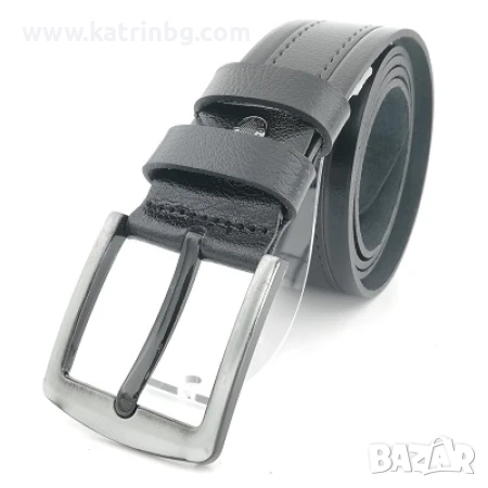 Мъжки колан естествена кожа черен широк Код на продукта:C-057