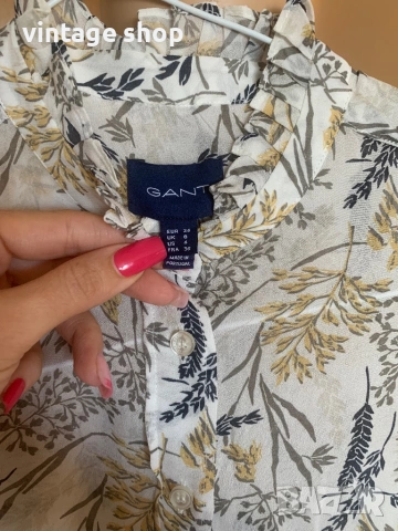 Дамска риза Gant, размер XS, снимка 8 - Ризи - 53866194