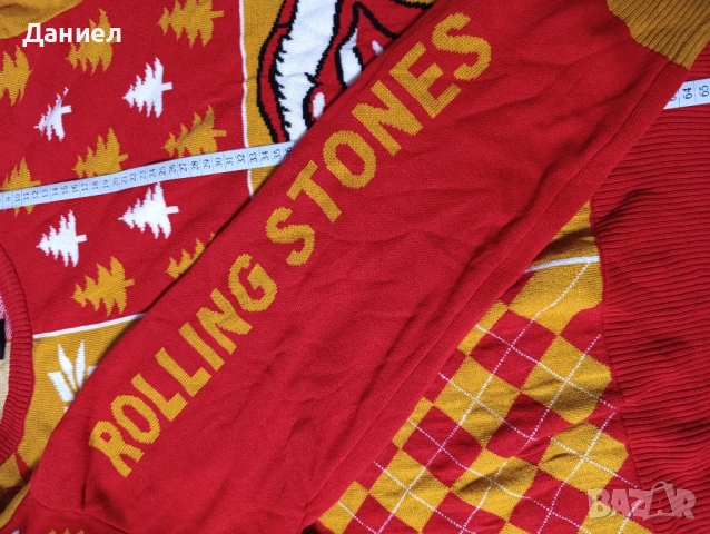 Коледен пуловер на Rolling stones , снимка 7 - Пуловери - 52284133