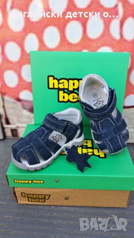 Английски детски сандали естествена кожа-Happy Bee, снимка 2 - Детски сандали и чехли - 46316828