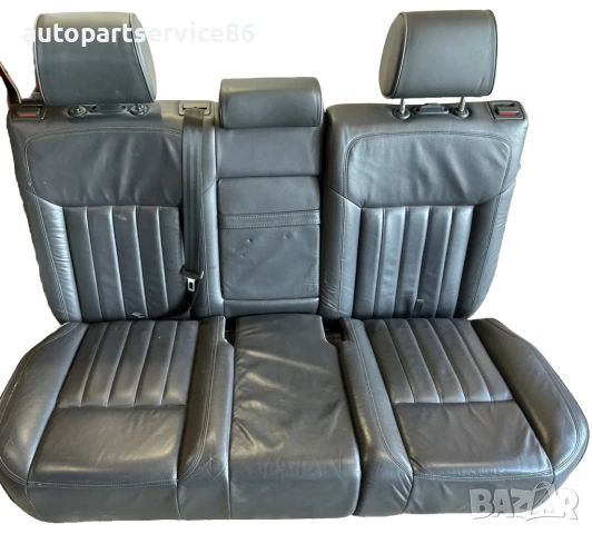 Заден кожен седалка черна за Volkswagen Touareg 3.0 Tdi (2009)
