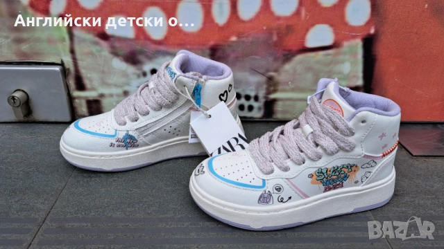 Английски детски кецове-Zara, снимка 6 - Детски обувки - 51496145