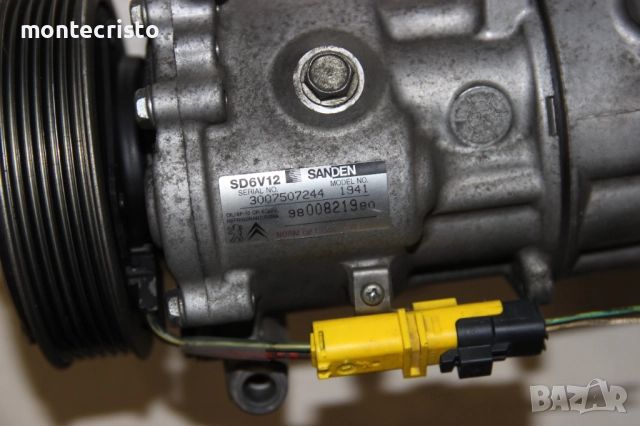 Компресор климатик Fiat Fiorino (2007-2017г.) 9800821980 / 9655191680 / 9671456680 / 9684480480, снимка 5 - Части - 51865069