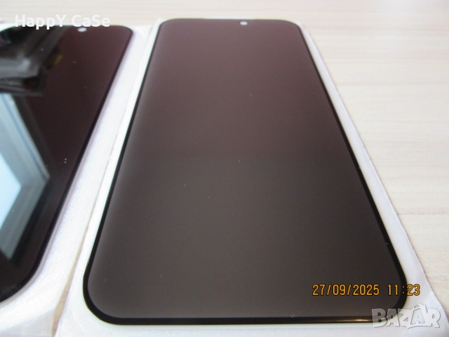 Apple iPhone 17 / Pro / Max / Air / PRIVACY ANTI-SPY Full Glue Стъклен протектор, снимка 12 - Фолия, протектори - 51829785