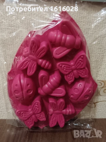 Силиконов молд с пеперуди,калинки.