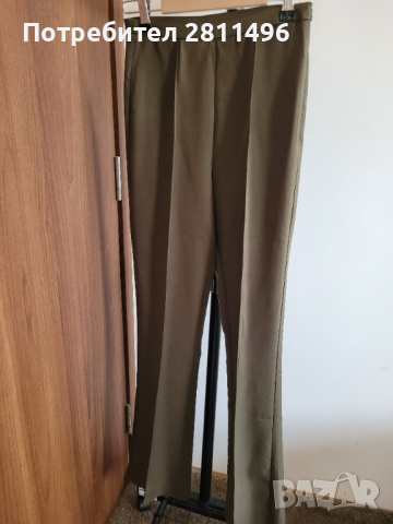 Елегантен дамски панталон с висока талия и ръб, снимка 4 - Панталони - 44954489