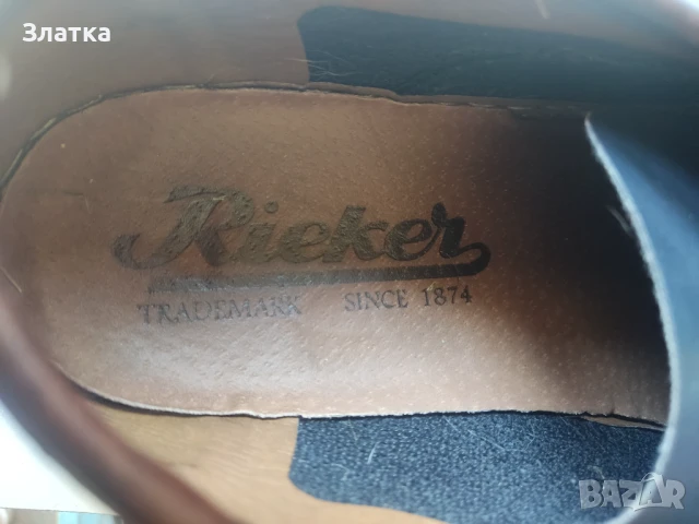 Мъжки обувки Rieker Мъжки шити обувки с връзки Rieker Антистрес обувки естествена кожа Рикер !, снимка 5 - Спортно елегантни обувки - 51069450