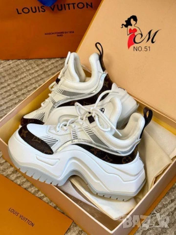 дамски маратонки от естествена кожа louis vuitton , снимка 15 - Маратонки - 51423755