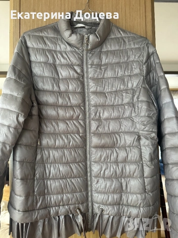 Вталено, сиво яке, снимка 4 - Якета - 53217528