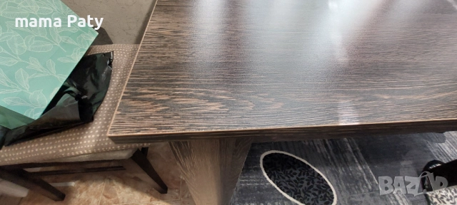 Трапезария маса и 4 стола масив, снимка 3 - Маси - 52263400