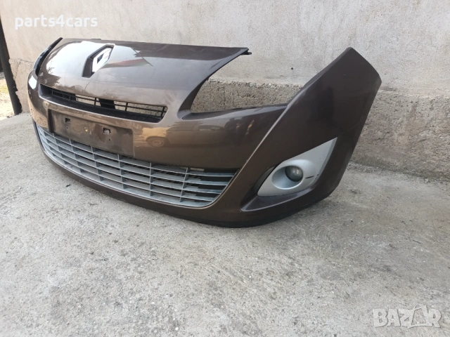 предна броня за рено гранд сценик 3 09-12 с маска емблема решетки халогени RENAULT GRAND SCENIC III, снимка 3 - Части - 53761179