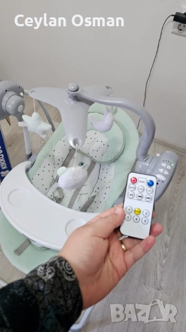 Бебешки електрическа люлка , снимка 2 - Детски люлки - 53146634