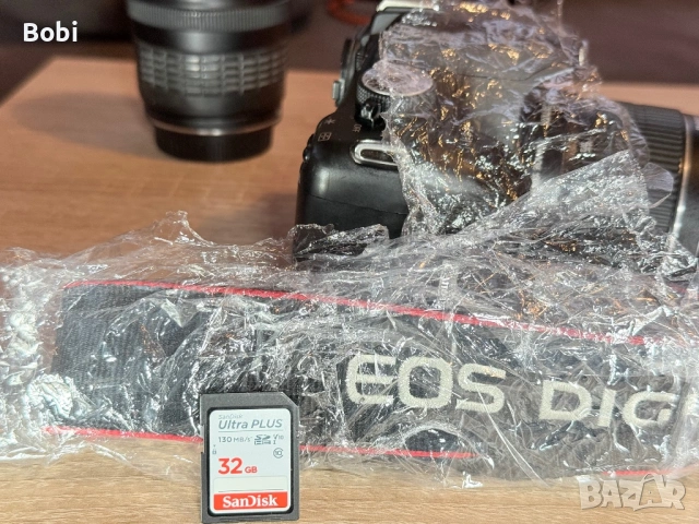 Canon EOS 500D + 2 обектива + 32GB карта + аксесоари, снимка 14 - Фотоапарати - 53864707