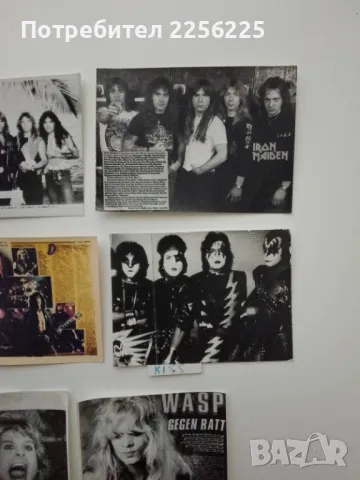 ЛОТ стари картички на метъл групи (лот 8), снимка 3 - Колекции - 49880025