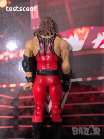 Екшън фигура WWE Kane The Big Red Machine Elite Survivor Series figure Кейн mattel wwe, снимка 8 - Колекции - 48747479