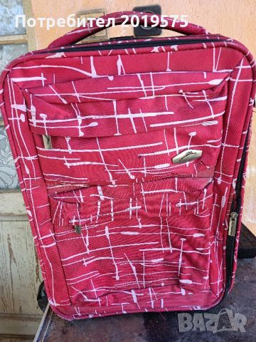 куфар на колелца текстилни , снимка 1 - Куфари - 45187314