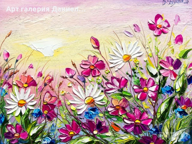 Красива картина с пролетни цветя - Цъфтяща радост