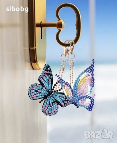 Диамантен гоблен - пеперуди Ключодържатели , снимка 7 - Гоблени - 45835409