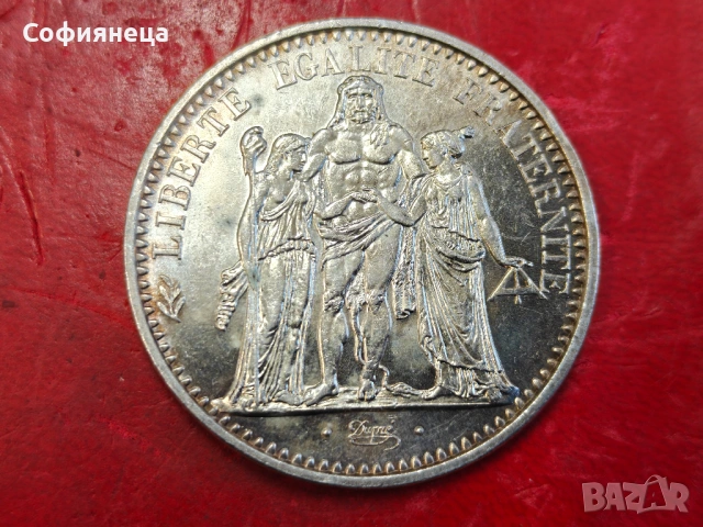 Франция 10 франка 1965 сребърна монета, снимка 2 - Нумизматика и бонистика - 53647782