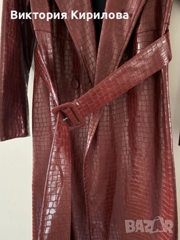 Coat кожено манто, снимка 5 - Якета - 53101547