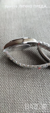 Rolex Oyster Perpetual Day-Date 40 Platinum Factory Baguette Diamonds ice blue 💙 dial 228206 UNISEX, снимка 15 - Мъжки - 52900323