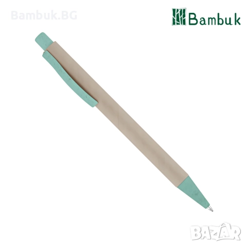 Еко химикалка с дървен клипс