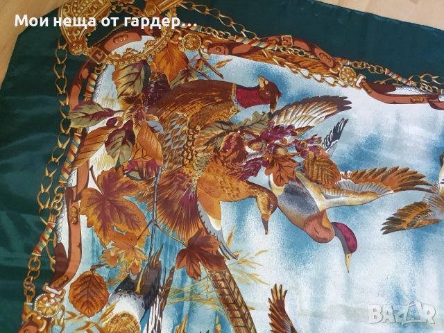 Hermes шал. винтидж, снимка 8 - Шалове - 52171323