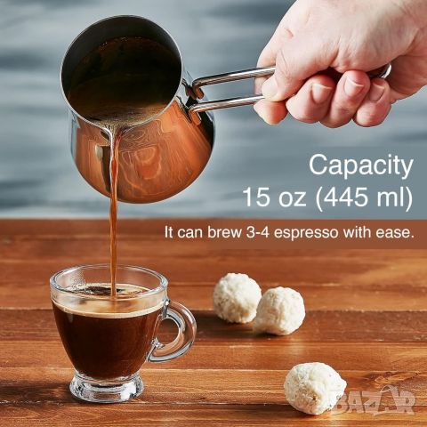 Елегантен дизайн джезве за кафе от висококачествена неръждаема стомана, снимка 5 - Други - 46434187