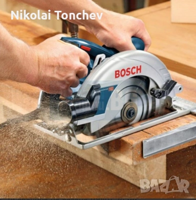 Ръчен циркуляр BOSCH GKS 190 Professional, 1400 W, 190 мм, 5500 об./мин. с диск, снимка 2 - Триони и циркуляри - 53581581