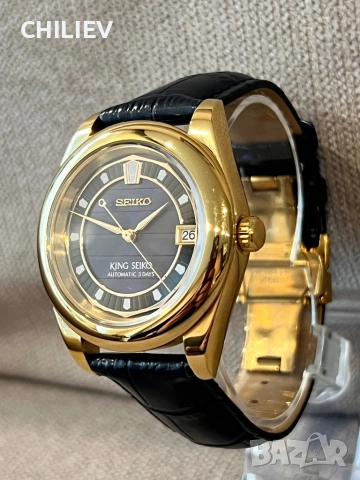 НОВ - SEIKO mod с кожен калъф, снимка 2 - Мъжки - 53482454