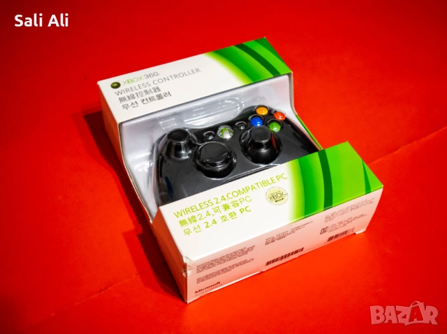 Безжичен контролер Xbox 360 за Windows с USB Приемник – Оригинален, снимка 3 - Джойстици и геймпадове - 51802585