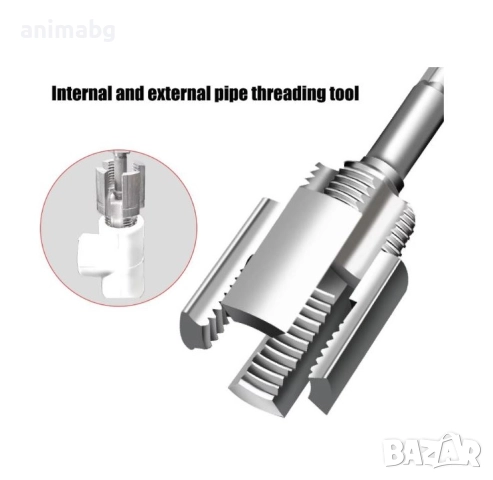 ANIMABG Инструмент за резба на тръби, DN15, 1/2'', MPP манганова стомана, снимка 7 - Други инструменти - 51480848