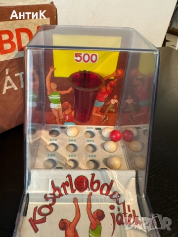 Соц Полска Игра Играчка Флипер Kosárlabda Játék, снимка 5 - Колекции - 52034016