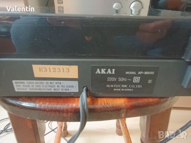 Грамофон Akai AP M600, снимка 3 - Грамофони - 45439651