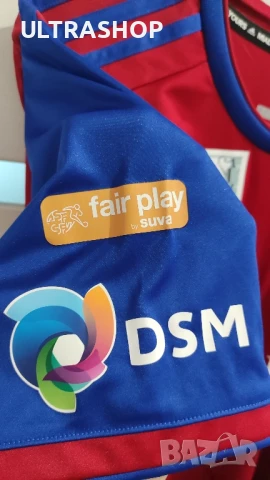 Оригинална футболна фланелка на Базел от финал 2019/20 с автографи FC Basel 2019-20 Home size L, снимка 8 - Футбол - 50489194