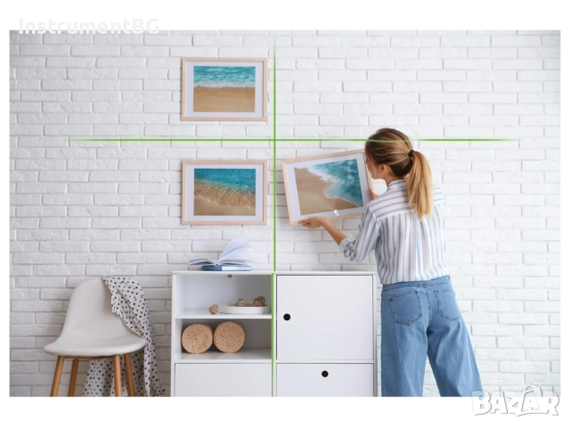 Лазерен нивелир с кръстосани линии със статив PKLL 3 A1, снимка 9 - Измервателни инструменти - 53624430