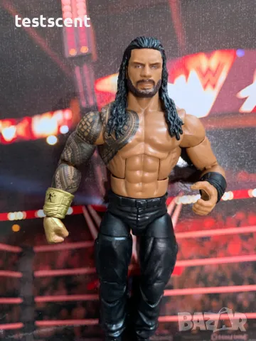 Екшън фигура WWE Roman Reigns Роман Рейнс ELITE SERIES Bloodline mattel figure елит, снимка 7 - Колекции - 49512708