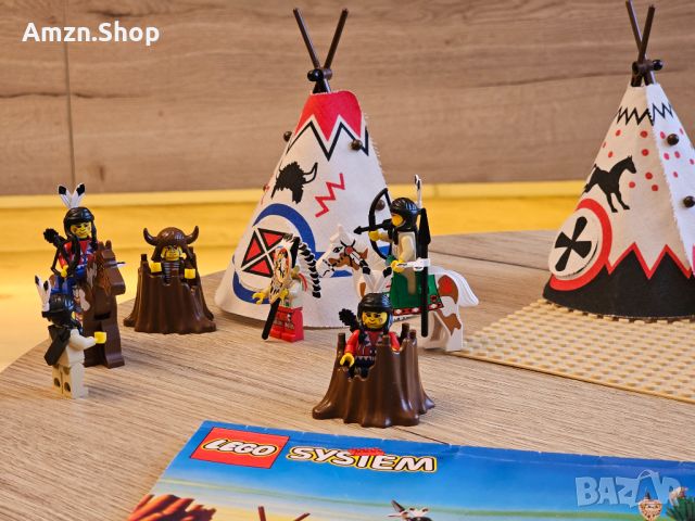Lego 6766 Rapid River Village Уестърн Индианци, снимка 12 - Колекции - 45481117
